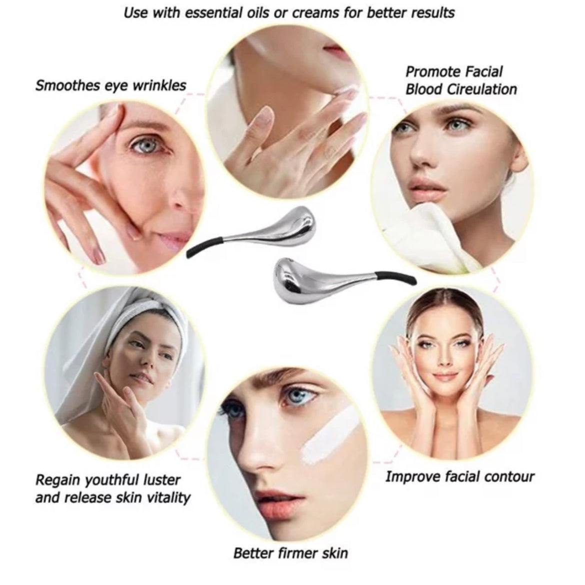 Gold Cryo Globe Face Lift Massager